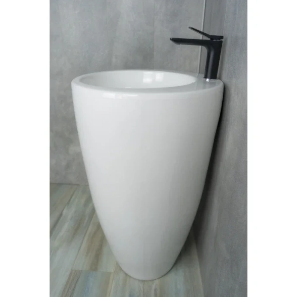 Раковина напольная GID Nb133 49 см белая - фото 4