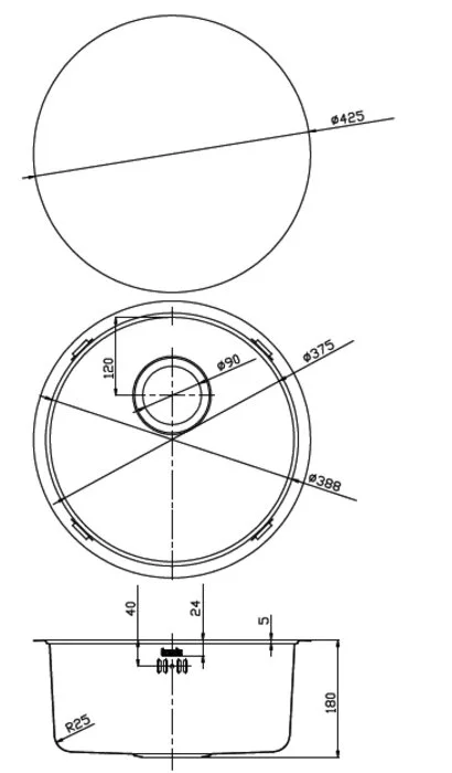 Мойка для кухни IDDIS Edifice 42.5 см бронза - фото 2