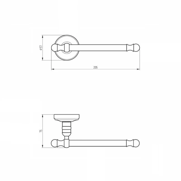 Бумагодержатель Migliore Mirella хром, классические, ретро, декорированные - фото 2