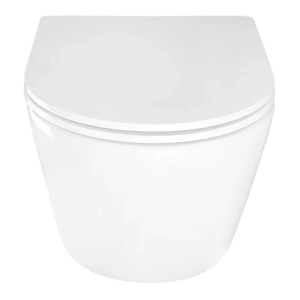 Унитаз подвесной Azario Uno с сиденьем микролифт, фаянс, керамика - фото 8