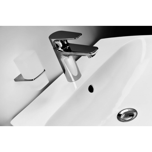 Смеситель для раковины AM.PM Inspire излив 115 мм с донным клапаном хром, недорогие, округлая форма, с донным клапаном - фото 5