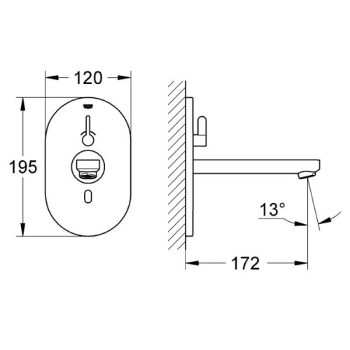 Смеситель для раковины бесконтактный Grohe Eurosmart CE 36315000 - фото 4