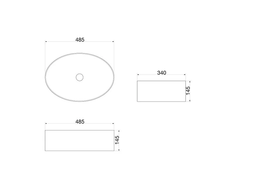 Раковина SantiLine 50 см накладная - фото 2