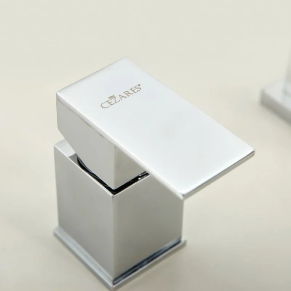 Смеситель для ванны Cezares Unika с ручным душем, хром, на борт ванны - фото 6