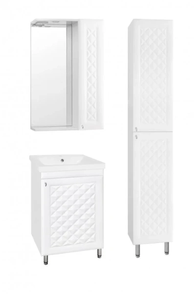 Тумба под раковину напольная Style Line Канна 46 см белая, моноблок - фото 5