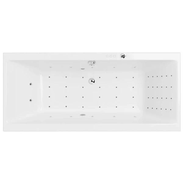 Ванна гидромассажная Excellent Pryzmat Slim Nano 160 x 75 см, белый/хром, WAEX.PRY16S.NANO.CR - фото 2