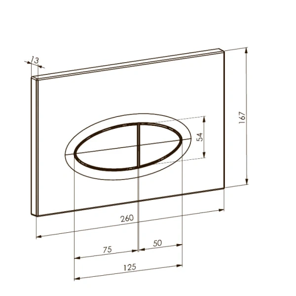 Клавиша смыва Boheme хром - фото 2