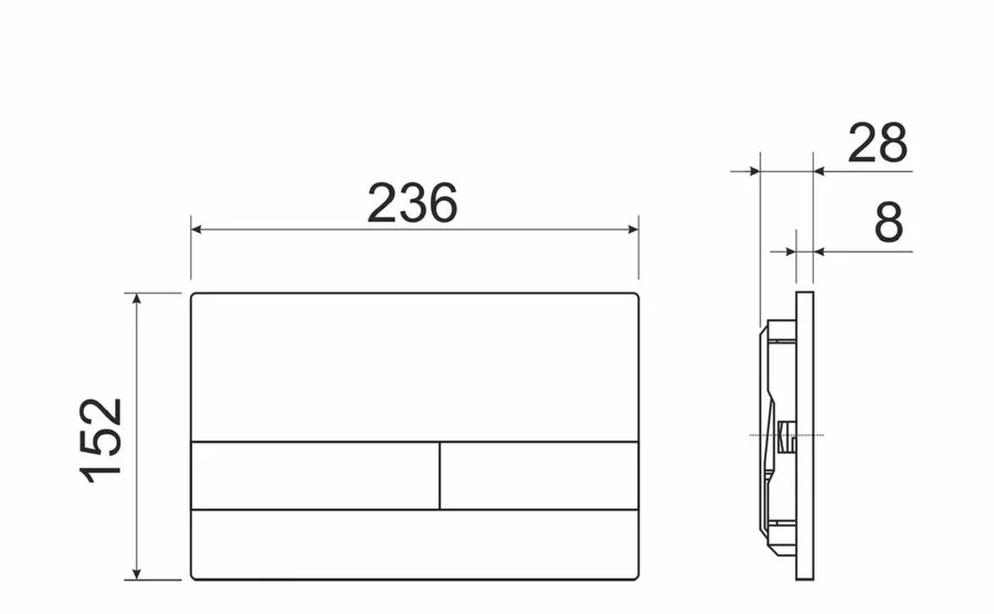 Унитаз с инсталляцией Ceramica Nova Metric кнопка хром матовый, в наличии - фото 3