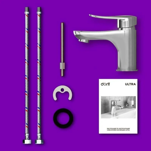 Смеситель для раковины Dorff Ultra однорычажный, однорычажные, двухрычажные - фото 7