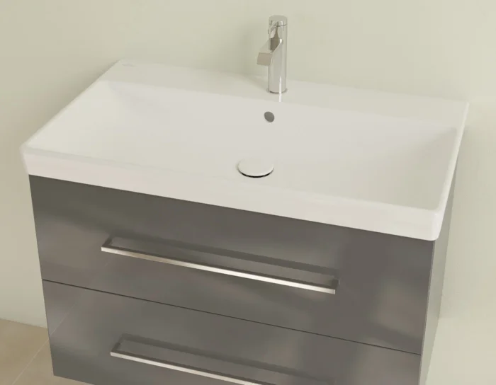 Раковина Villeroy & Boch Avento 80 см альпийский белый, прямоугольной формы - фото 5