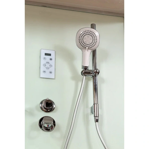 Душевая кабина Deto V 80х80 см средний поддон, хромированный профиль - фото 9