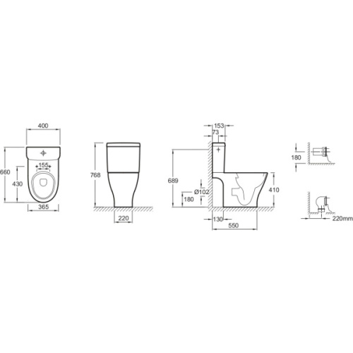 Унитаз напольный, цвет белый, Jacob Delafon ODEON UP 4957CK-00 - фото 2