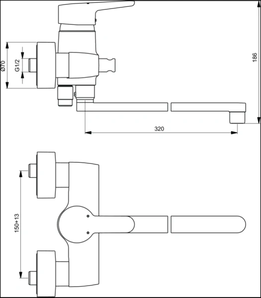 Смеситель для ванны Ideal Standard Connect Blue с длинным изливом - фото 2