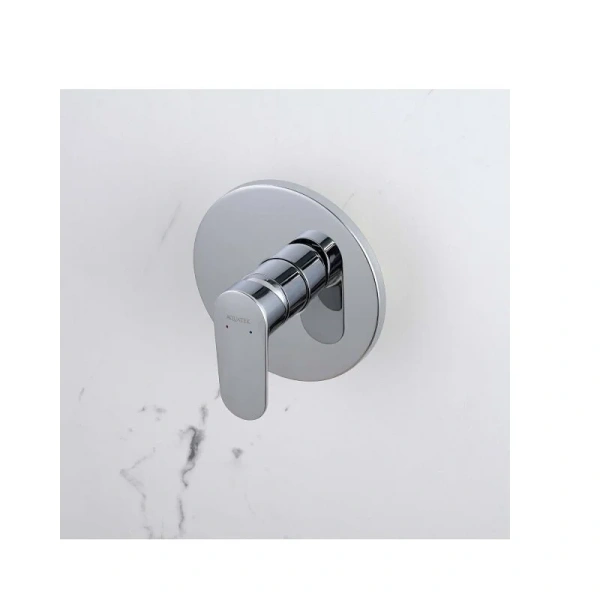 Смеситель для душа Акватек Ника хром, из латуни, округлая форма - фото 5