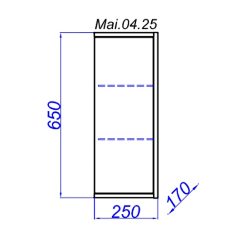 Шкаф подвесной Aqwella Майами 25 см с одной дверцей - фото 4