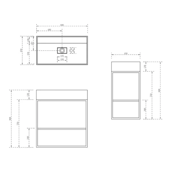 Раковина консоль Abber Stein белая матовая - фото 2