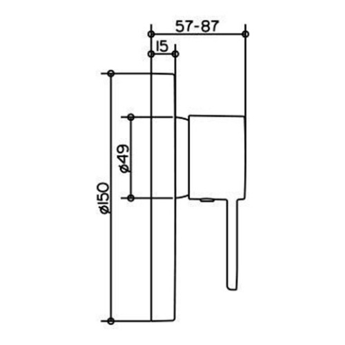 Смеситель для душа встраиваемый Keuco Plan 54971 - фото 3