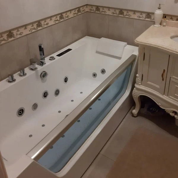 Ванна гидромассажная Frank F103, пристенная, 180 x 80 x 60 см, 2015104, прямоугольные - фото 5