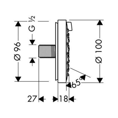 Форсунка Hansgrohe Raindance 28477000 - фото 3