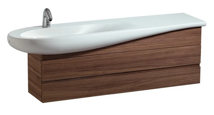 Раковина подвесная Laufen Ilbagnoalessi One 120 см полочка справа, 120 см - фото 6