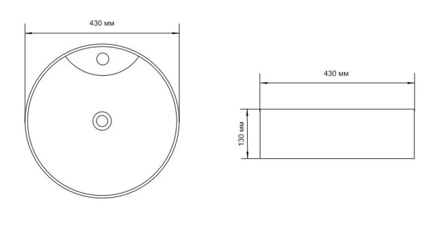 Раковина Aquanet Moon 43 см белая - фото 3