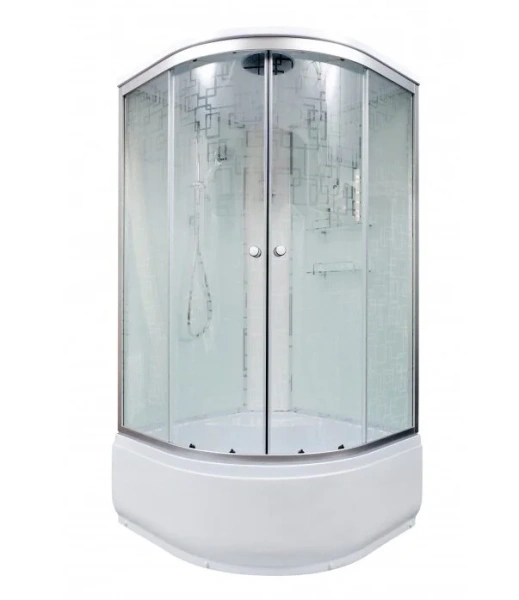 Душевая кабина Deto EM 100x100 см с сиденьем, с высоким, глубоким поддоном, глубокий поддон - фото 3