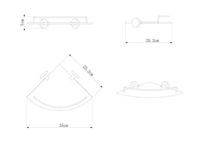 Раковина Ceramalux N 60 см накладная , современные, hi-tech - фото 2