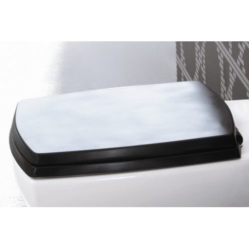 Крышка-сидение с микролифтом Artceram Jazz черная, петли хром, по запросу - фото 2