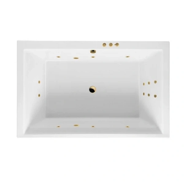 Ванна гидромассажная Excellent Crown Lux Smart 190 x 120 см, белый/золото, WAEX.CRO19.SMART.GL - фото 1