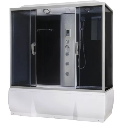 Душевой бокс River Sena 170x70 см с поддоном стекло тонированное - фото 1