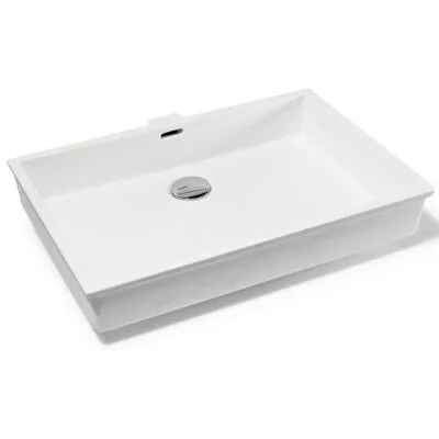 Раковина Montebianco Castello Uno 55 см белая матовая - фото 1