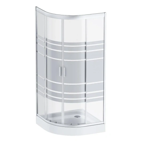 Душевой уголок Am.Pm Tender 90x90 см профиль хром, стекло прозрачное - фото 1