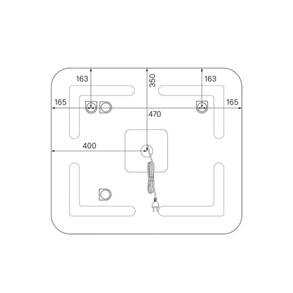 Зеркало с подсветкой IDDIS Edifice 80 см прямоугольное, в белой раме - фото 7
