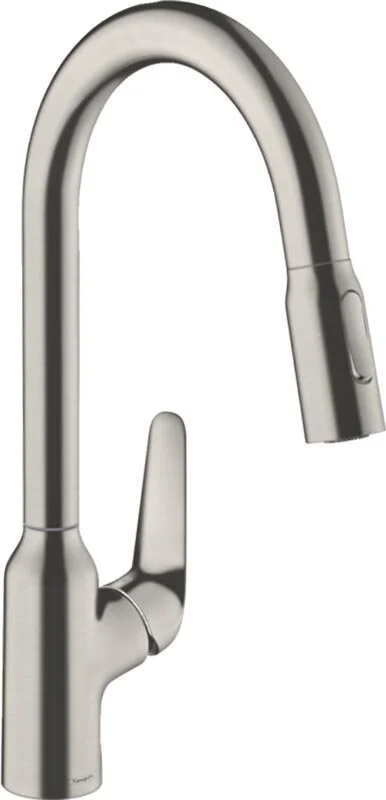 Смеситель для кухни Hansgrohe Focus M42 сталь, современные, hi-tech - фото 3