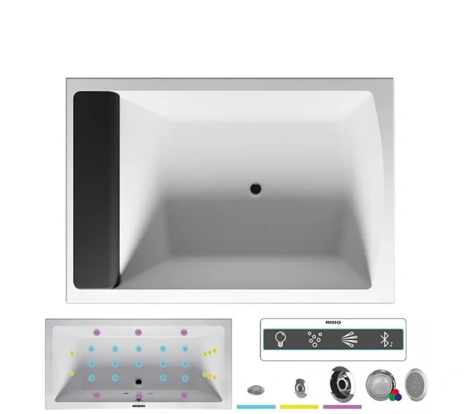 Ванна гидромассажная Riho Savona 190 x 130 см, JOY2 - фото 3
