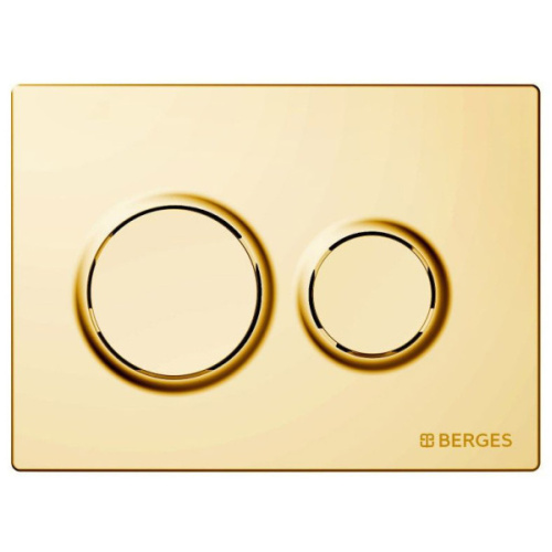 Клавиша смыва Berges Novum O9 золото глянец - фото 1