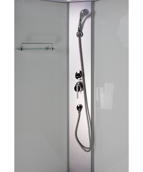 Душевая кабина Niagara Eco 4 120x80 см низкий поддон, стеклянные, матовые, узорчатые - фото 7