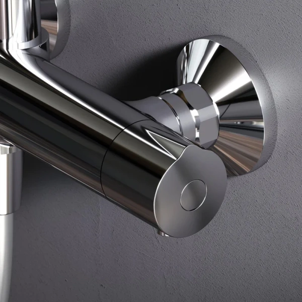 Душевая стойка Am.Pm Gem с термостатом, настенные - фото 7