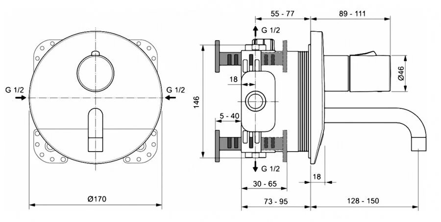 Смеситель для раковины Ideal Standard Ceraplus сенсорный, для раковины - фото 2