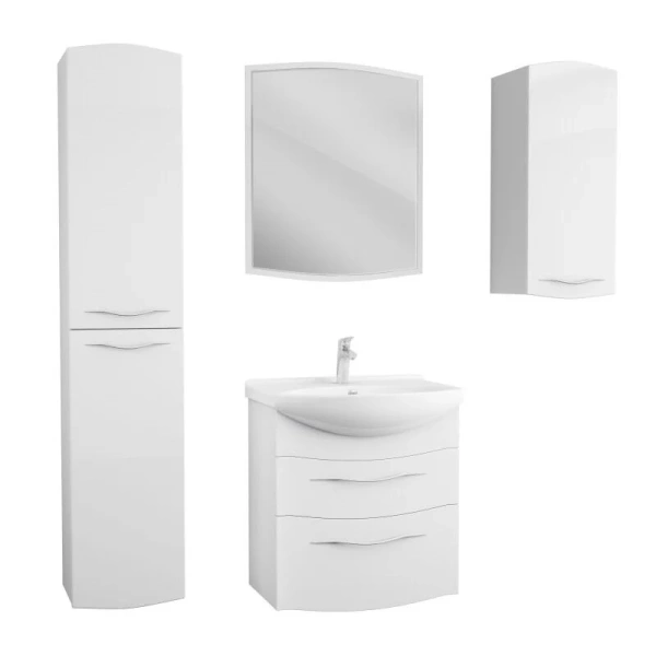 Тумба под раковину OWL 1975 Vessla stor 65 см белая - фото 3