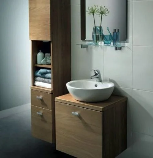 Раковина Ideal Standard Connect 50 см белая, круглой формы, тюльпан - фото 5