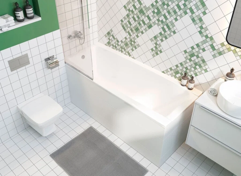 Ванна акриловая Santek Санторини 1.WH30.2.497, 150 х 70 см, прямоугольная, белая - фото 3