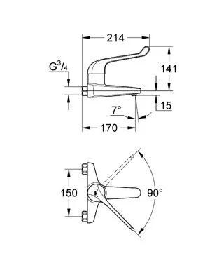 Смеситель для раковины Grohe Euroeco Special 32823000 - фото 2