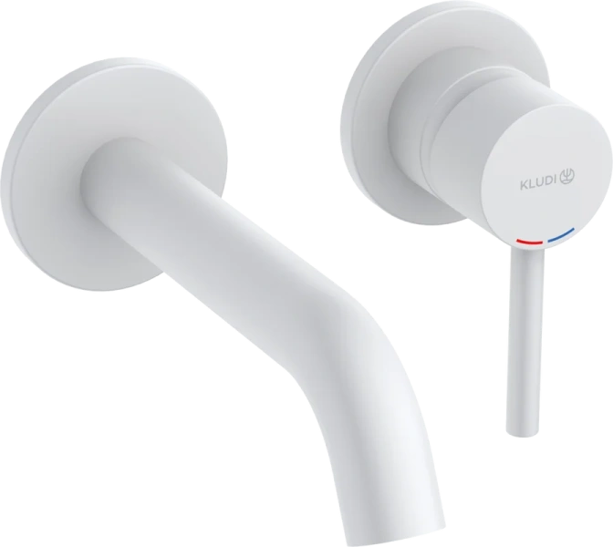 Смеситель для раковины Kludi Bozz белый матовый - фото 1