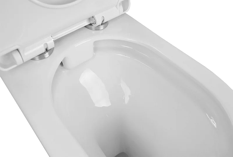 Унитаз компакт Azario Fretta New безободковый, в наличии - фото 10