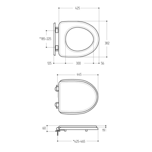 Унитаз компакт Migliore Milady декор бронза - фото 4