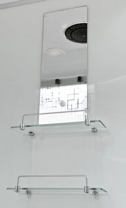 Душевая кабина Deto EM 100x100 см с сиденьем, с раздвижными дверьми - фото 6