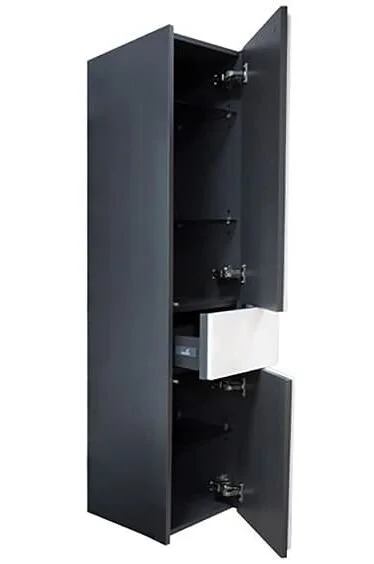 Шкаф-пенал подвесной Roca Ronda ZRU930 32 см со стеклянными полочками, в наличии - фото 2