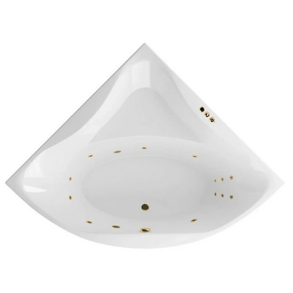 Ванна гидромассажная Excellent Glamour Smart 150 x 150 см, белый/золото, WAEX.GLA15.SMART.GL - фото 1