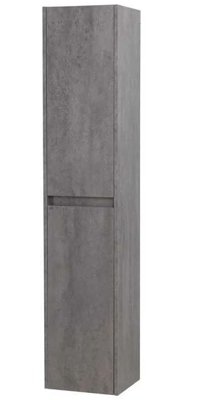 Шкаф-пенал подвесной BelBagno Kraft 33 см cemento grigio левосторонний - фото 4